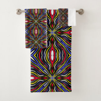 Abstract towels set