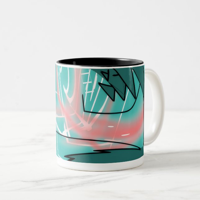 Abstract Traction Mug (Front Right)