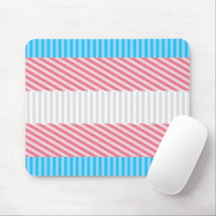 Abstract Transgender Pride Flag   Mouse Mat