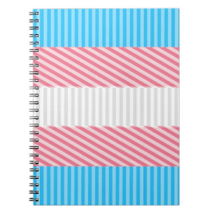 Abstract Transgender Pride Flag   Notebook