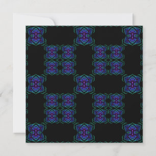 Abstract Translucent Layered Line Repeat Pattern Card