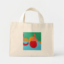 Abstract Treble Clef Tiny Tote