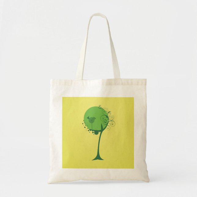 Abstract Tree Budget Tote Bag (Front)