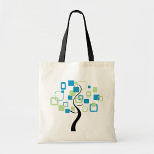 Abstract Tree Canvas Bag