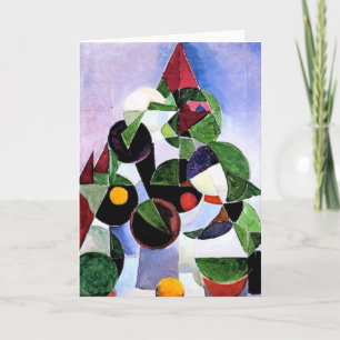 Abstract tree Christmas card full