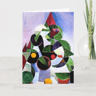 Abstract tree Christmas card full