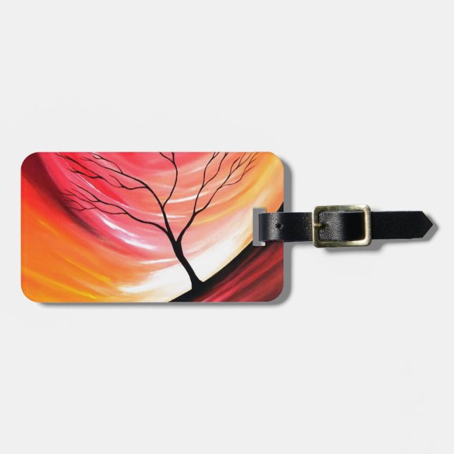 Abstract Tree - Modern Art Luggage Tag (Front Horizontal)