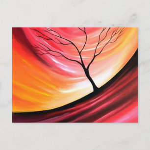 Abstract Tree - Modern Art Postcard