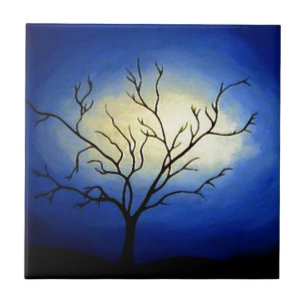 Abstract Tree - Modern Art Tile