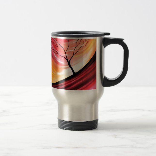Abstract Tree - Modern Art Travel Mug (Right)