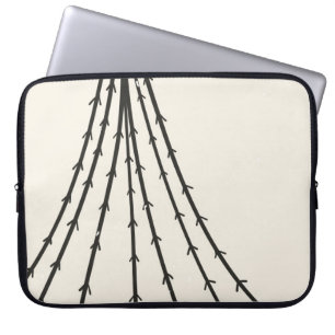 Abstract tree moon laptop sleeve