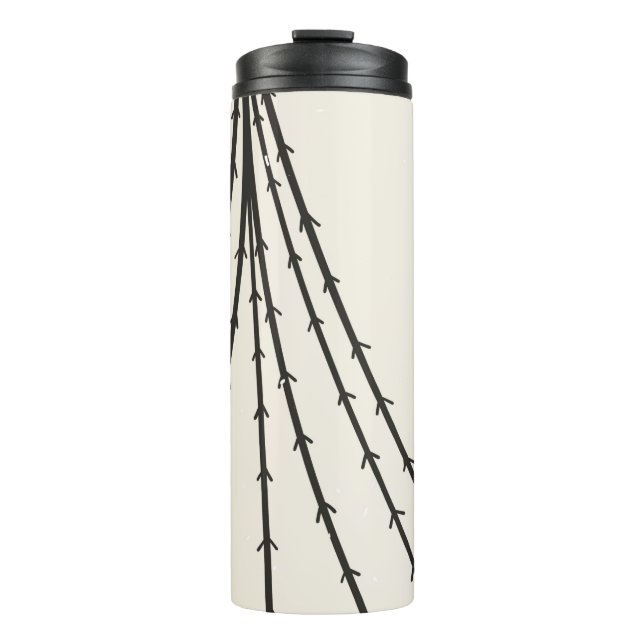 Abstract tree moon thermal tumbler (Front)