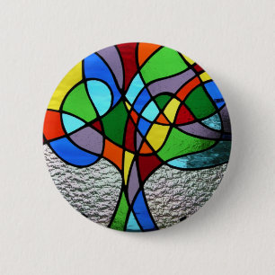 Abstract Tree of Life Badge