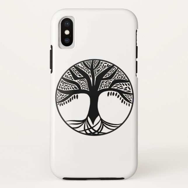 Abstract Tree of Life iPhone X Case (Back)