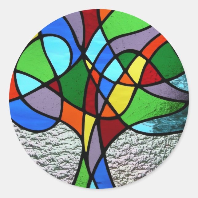 Abstract Tree of Life Sticker (Front)