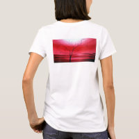 Abstract Tree Red White Elegant Modern Template