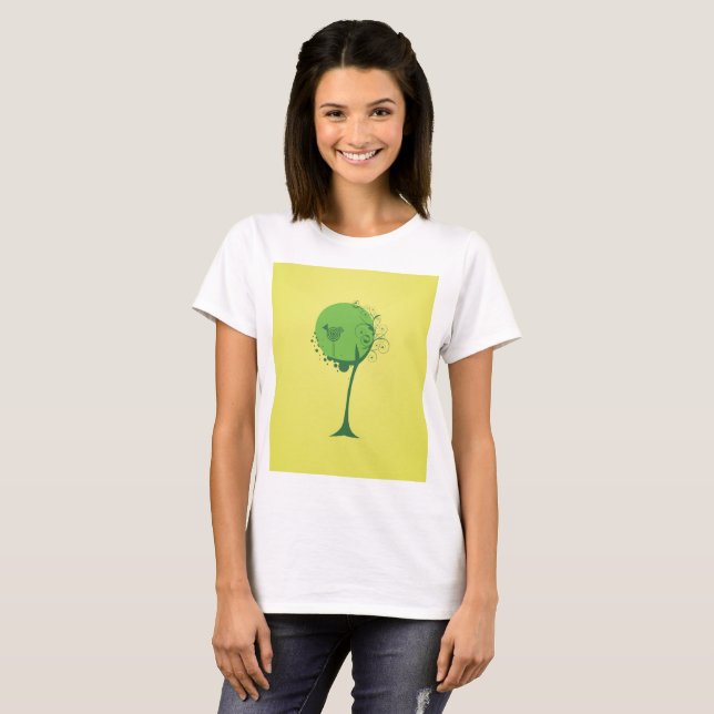Abstract Tree Women's Basic T-Shirt (Front Full)