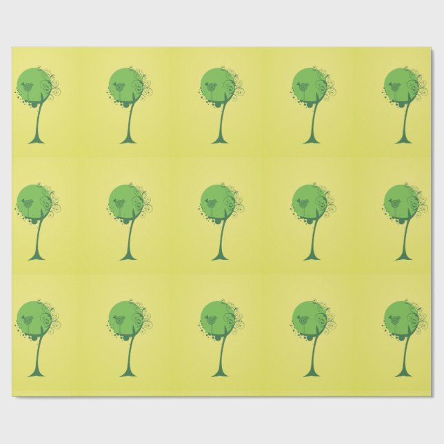 Abstract Tree Wrapping Paper (Flat)