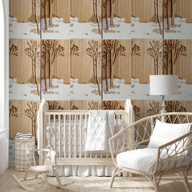 abstract trees and woods art  wallpaper (Kids)