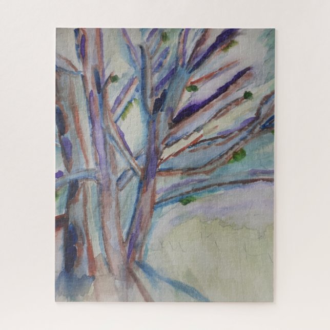 Abstract Trees Jigsaw Puzzle (Vertical)