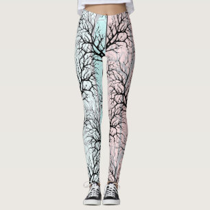 Abstract, trees leggings