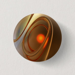 Abstract trendy and elegant 3d Design 3 Cm Round Badge
