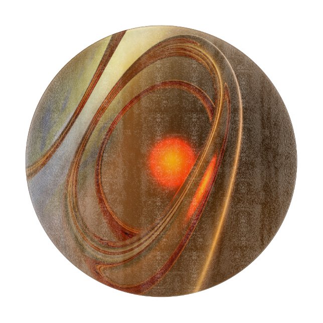 Abstract trendy and elegant 3d Design Cutting Board (Front)