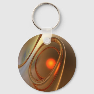 Abstract trendy and elegant 3d Design Key Ring