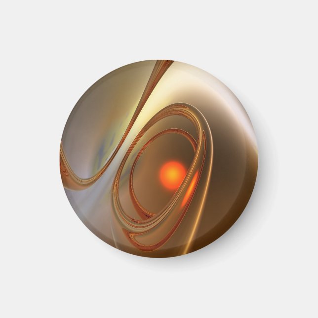 Abstract trendy and elegant 3d Design Magnet (Front)