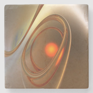 Abstract trendy and elegant 3d Design Stone Coaster