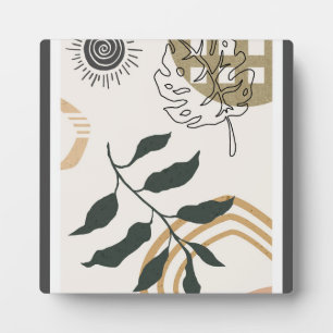 Abstract trendy design Plaque