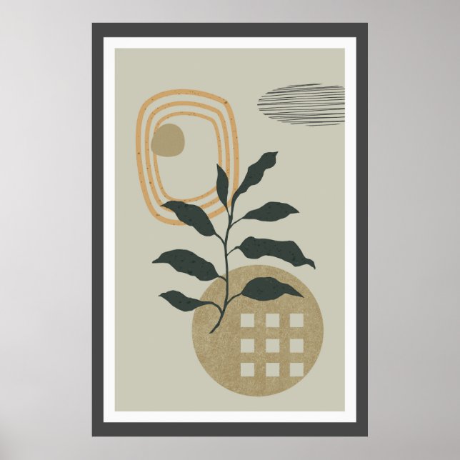 Abstract trendy design poster (Front)