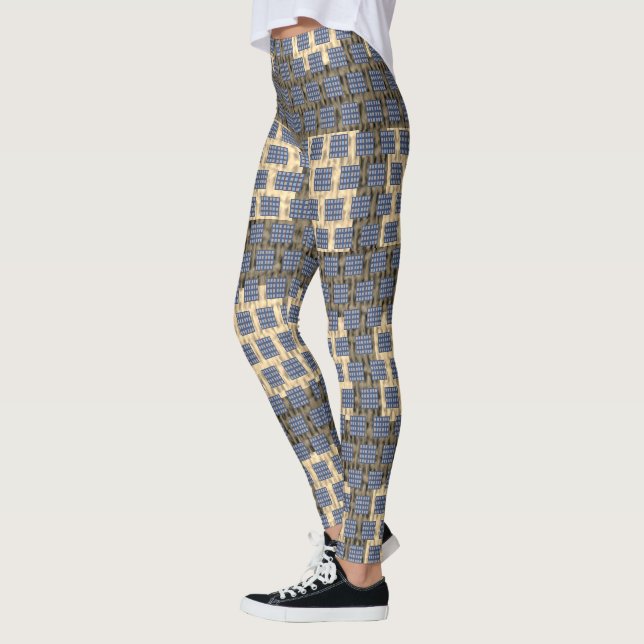 Abstract Trendy Fashion Compression Fit Leggings (Left)