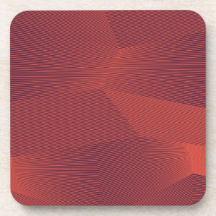 Abstract, trendy, modern geometric graphic art coaster