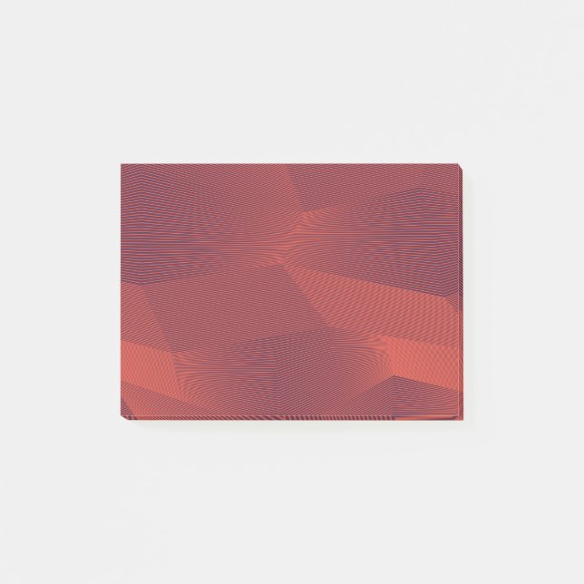 Abstract, trendy, modern geometric graphic art post-it notes (Front)