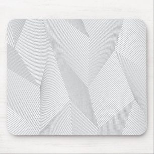 Abstract, trendy, modern, simple line pattern mouse mat