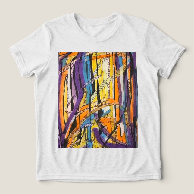 abstract Tri-Blend shirt (Design Front)