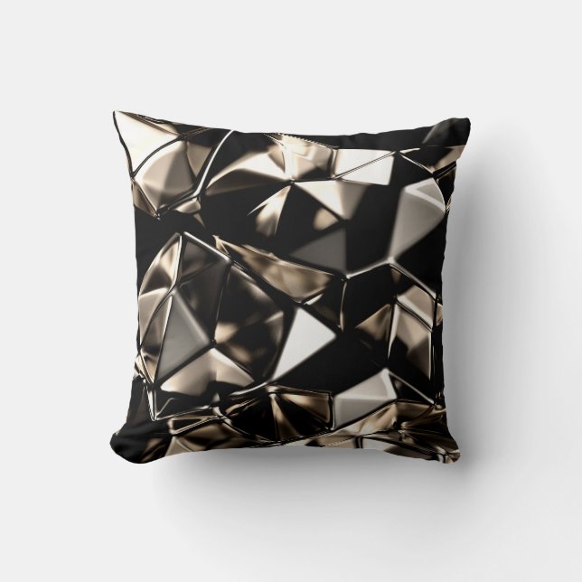 Abstract triangle crystal background. cushion (Front)