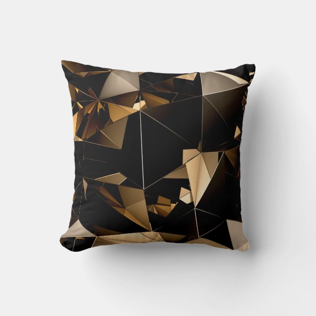 Abstract triangle crystal background. cushion (Front)