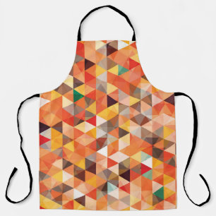 Abstract Triangle Geometric Seamless Pattern Apron