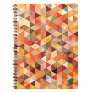 Abstract Triangle Geometric Seamless Pattern Notebook
