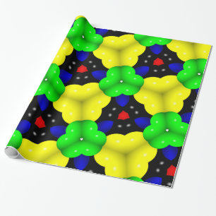 Abstract Triangle Geometrical Multicolored Wrapping Paper