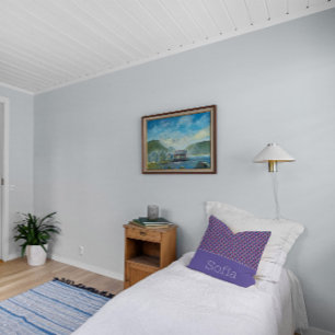 Abstract triangle pattern name lavender  cushion