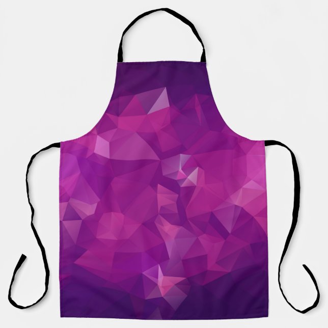 Abstract triangle violet texture backgroundbackgro apron (Front)