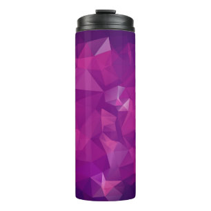 Abstract triangle violet texture backgroundbackgro thermal tumbler
