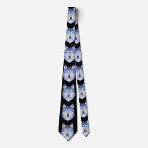 Abstract Triangle Wolf Head, Tie