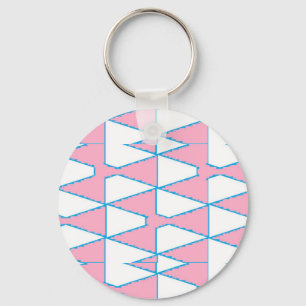 Abstract triangles background on key ring