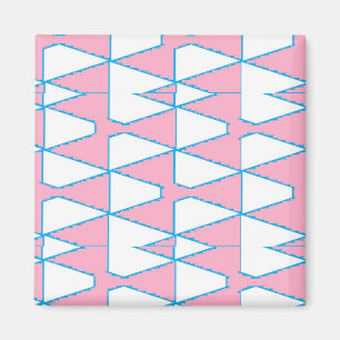 Abstract triangles background on magnet