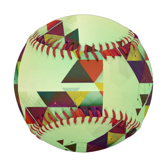 Abstract Triangles Baseball (Front)