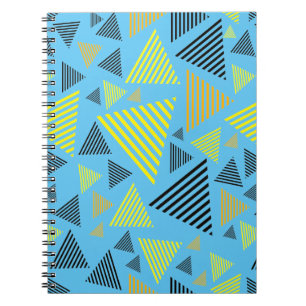 Abstract Triangles Geometric Pattern Notebook
